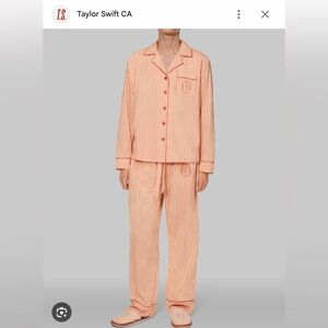 Taylor Swift Life of a Show Girl striped pajamas Taylor Swift official merch